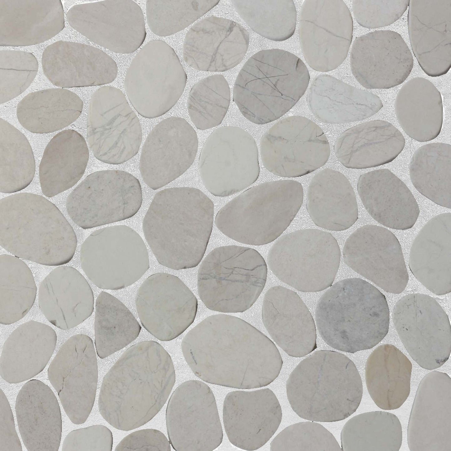 Tan Sliced Pebble Mosaic Wall & Floor Tile ( $10.88/sq.ft)