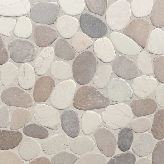 Capucino Sliced Pebble Mosaic Wall & Floor Tile ( $10.93/sq.ft)