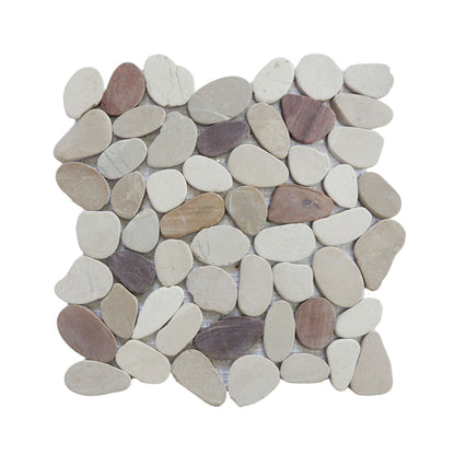 Cherry Sliced Pebble Mosaic Wall & Floor Tile ( $12.52/sq.ft)