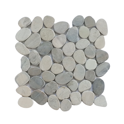 Pale Sliced Pebble Mosaic Wall & Floor Tile ( $10.93/sq.ft)