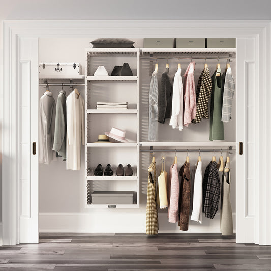 Solid Wood Reach In Closet System