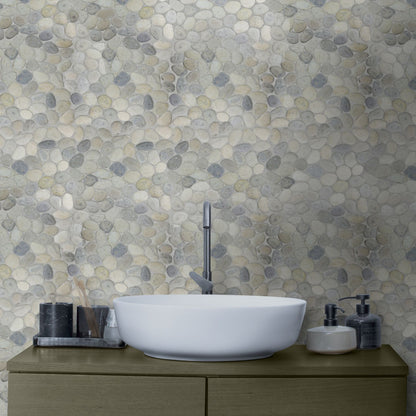 Grey Pebble Natural Stone Mosaic Wall & Floor Tile