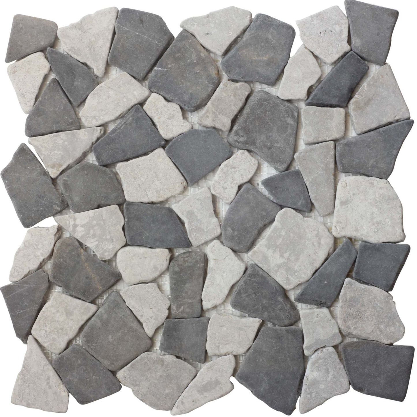 Stone Grey Random Mosaic Wall & Floor Tile