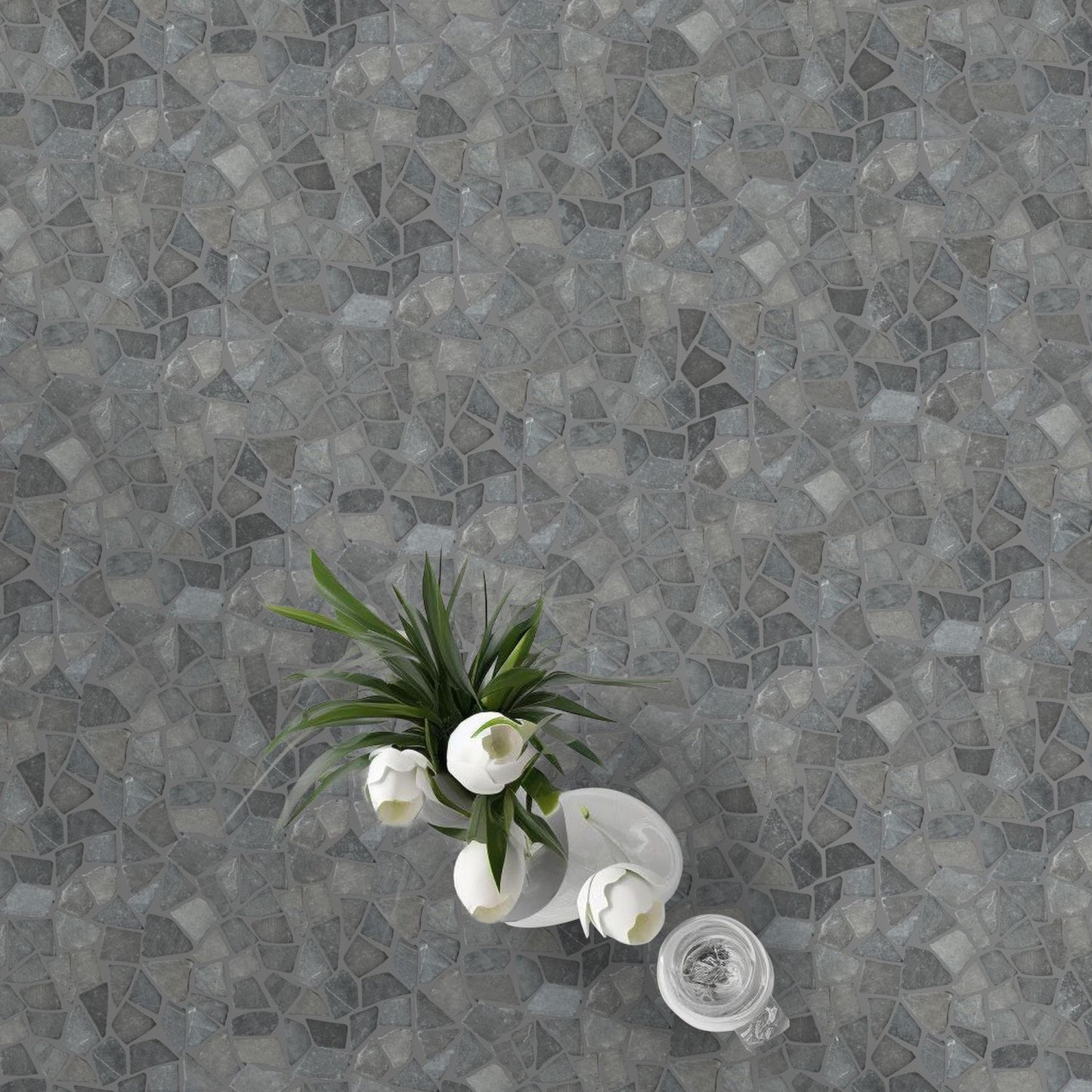 Grey Random Mosaic Wall & Floor Tile ( $9.52/sq.ft)