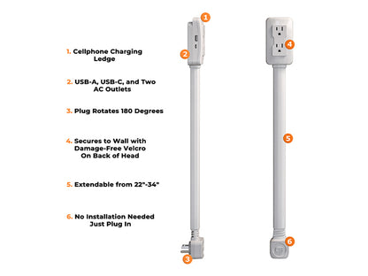 EZ Outlet Electrical Outlet Extender