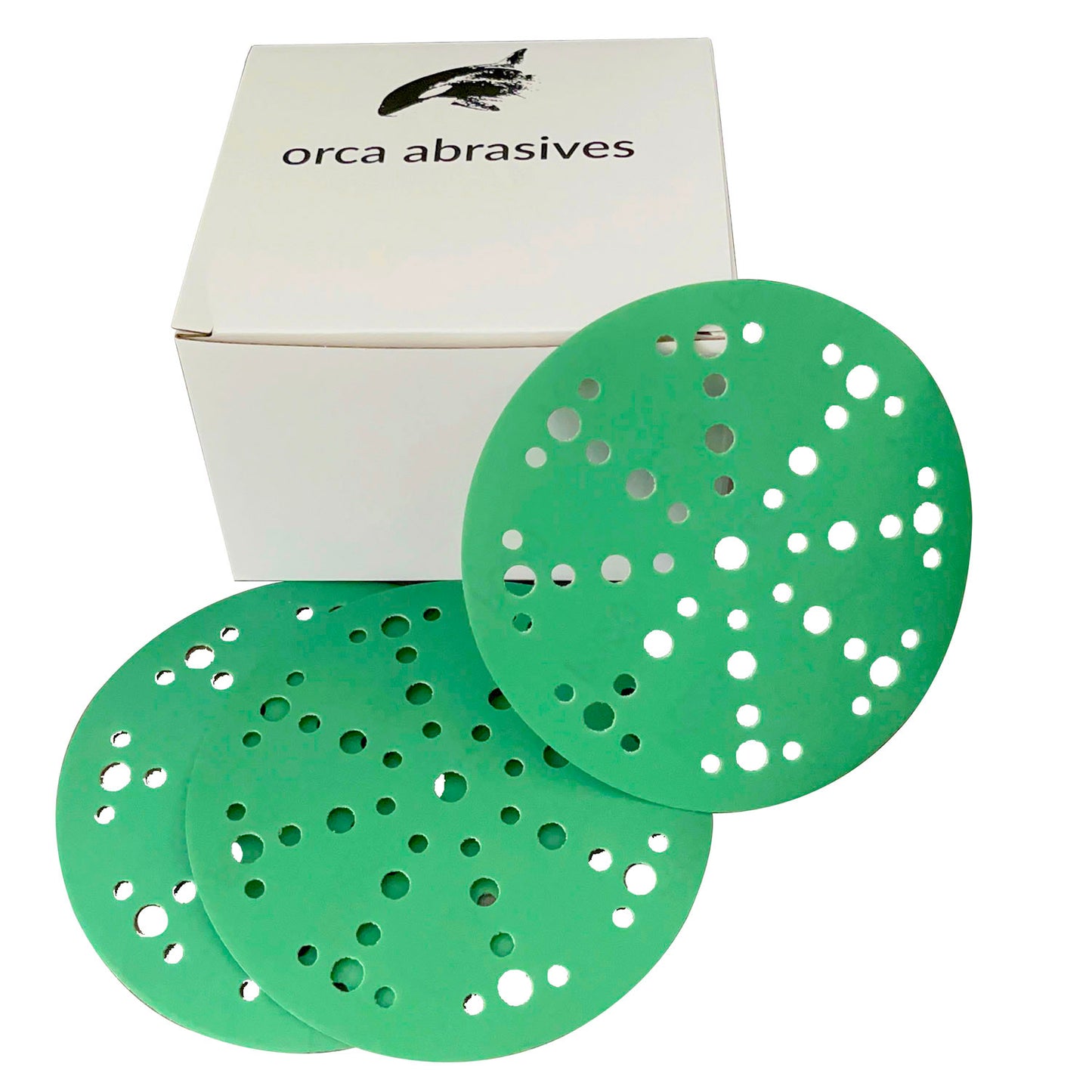 6in Hook & Loop Green Sanding Discs Fits Festool (100 pack)