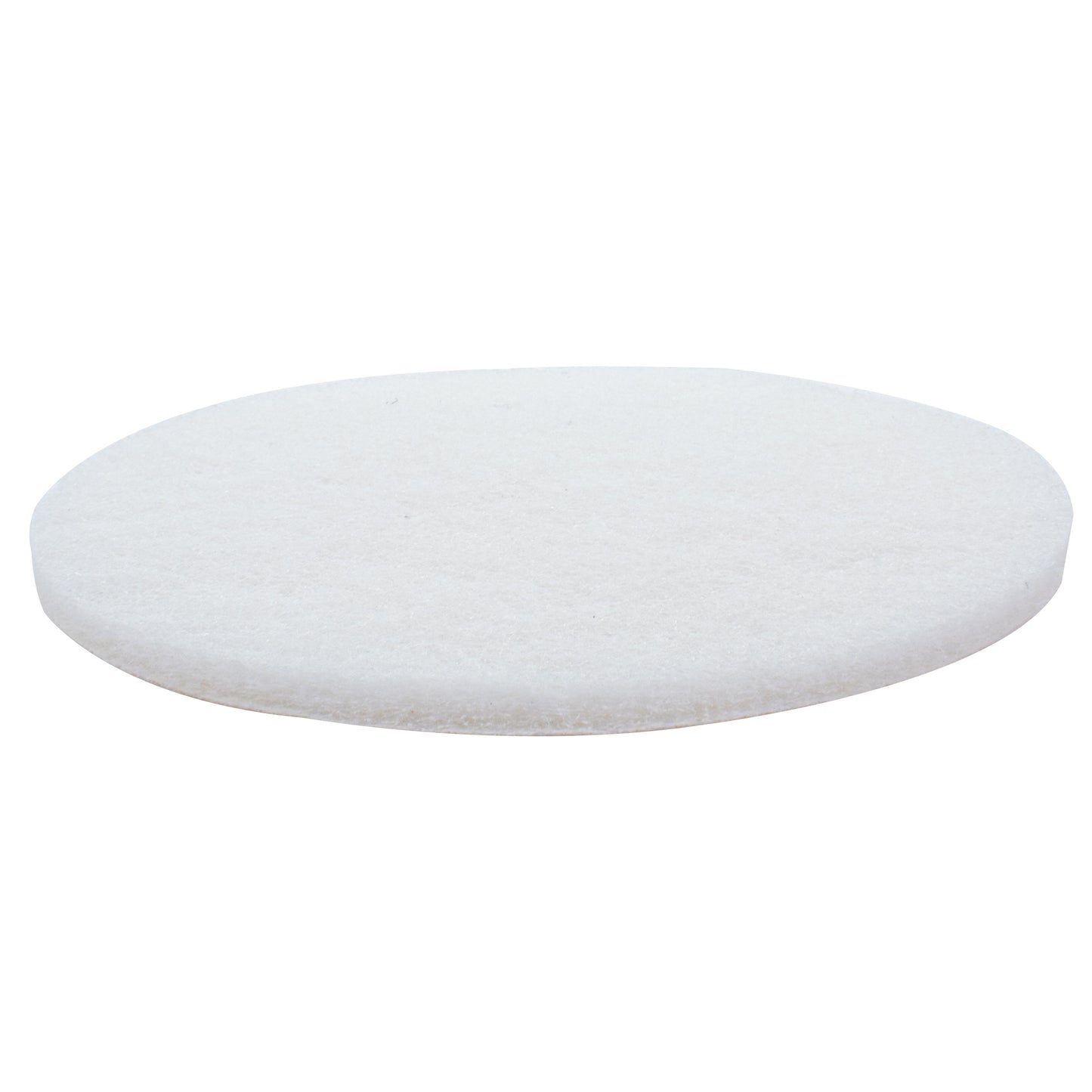Non-woven White Pad with Hook & Loop 6in