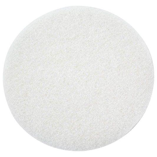 Non-woven White Pad with Hook & Loop 3in