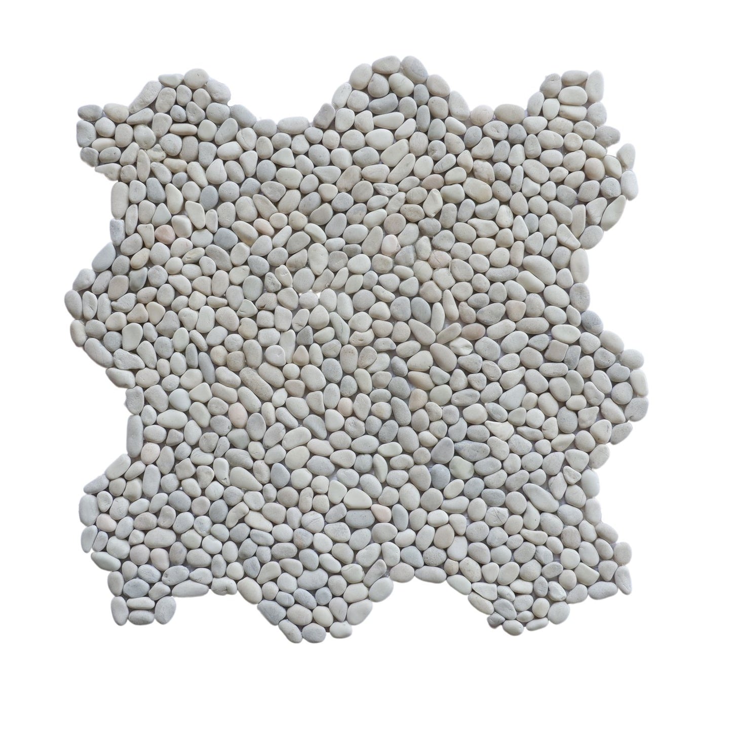Mini White Pebble Natural Stone Mosaic Wall & Floor Tile
