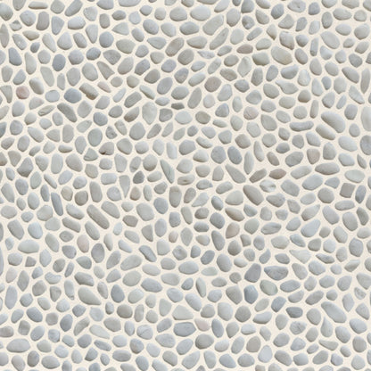 Mini White Pebble Natural Stone Mosaic Wall & Floor Tile