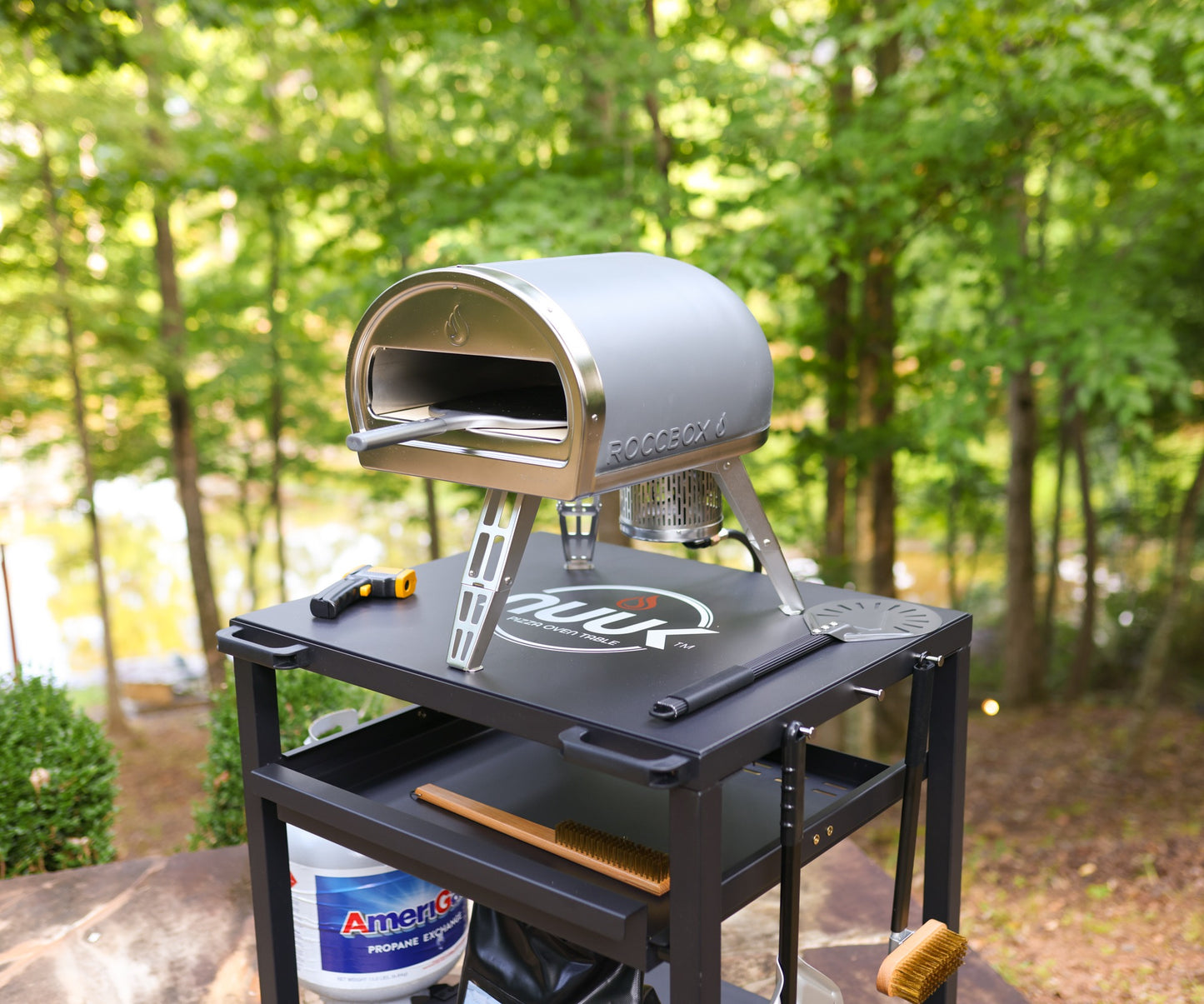 Steel 30IN Pizza Oven table