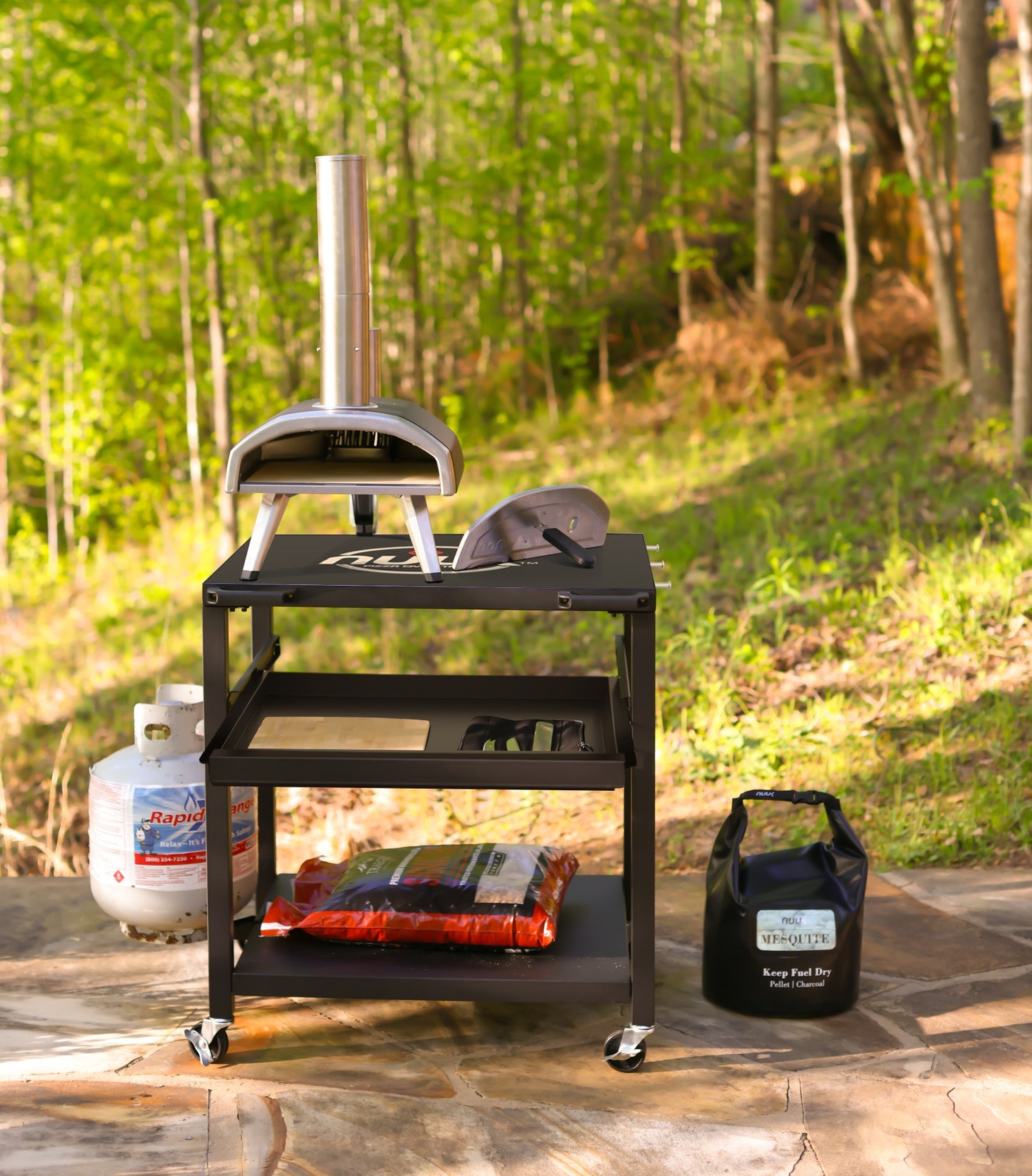 Steel 30IN Pizza Oven table