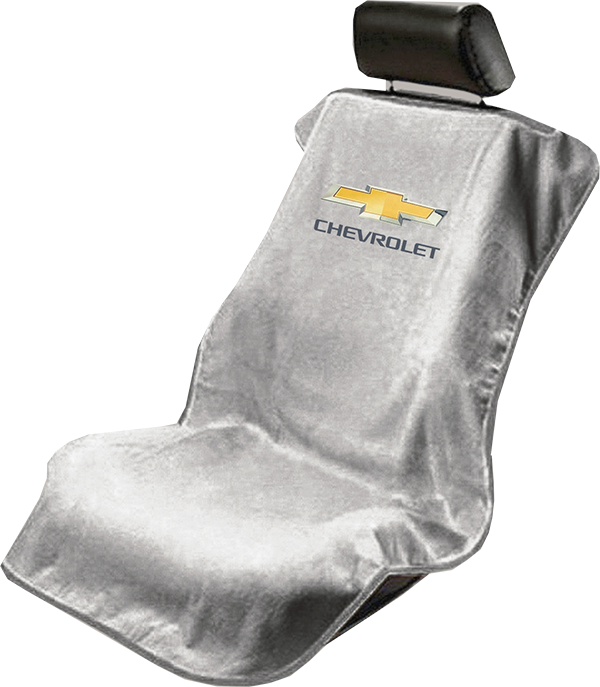 Seat Armour SA100CHVB Black 'Chevrolet' Seat Protector Towel
