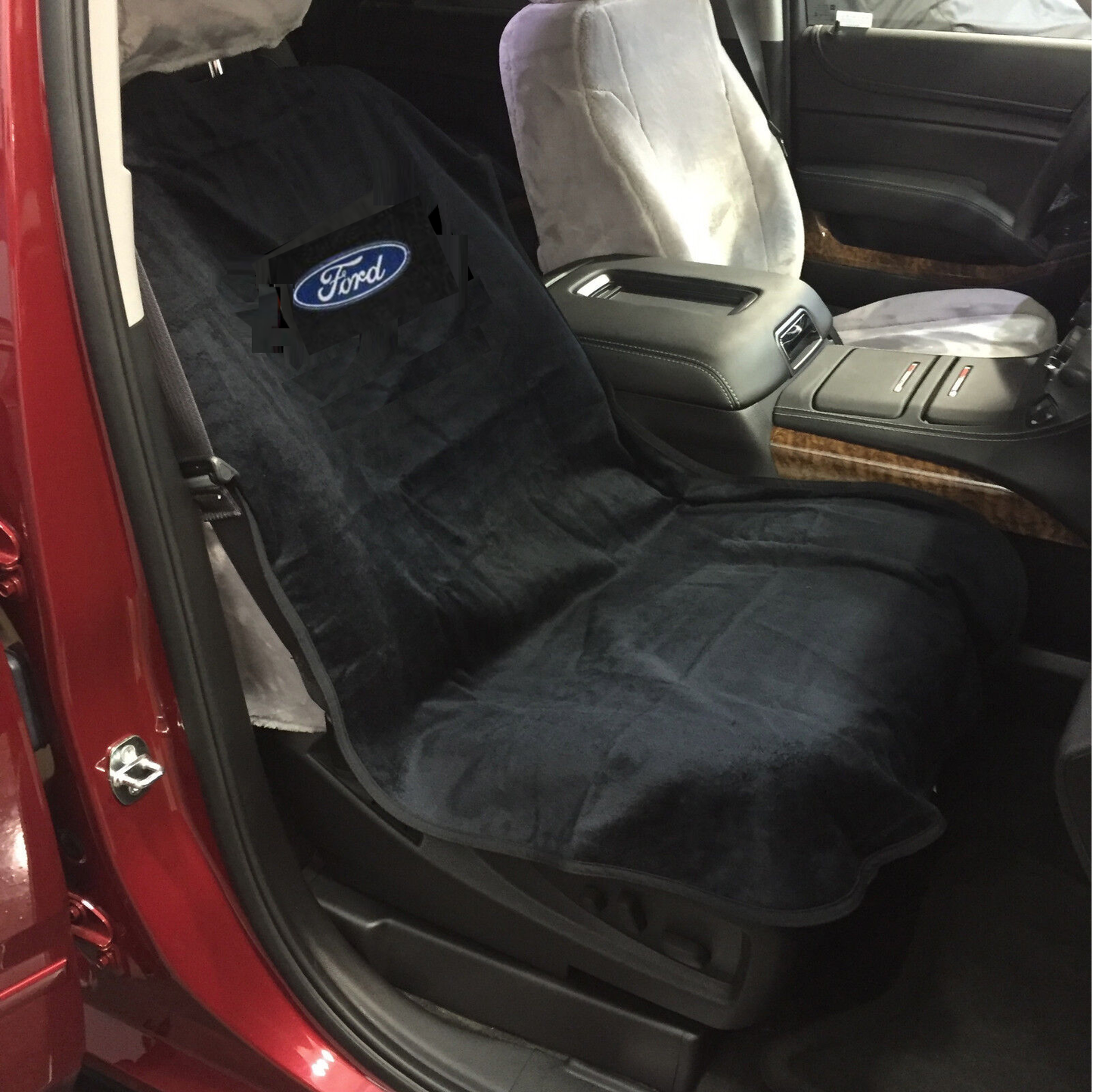 Seat Armour SA100FORB Black 'Ford' Seat Protector Towel