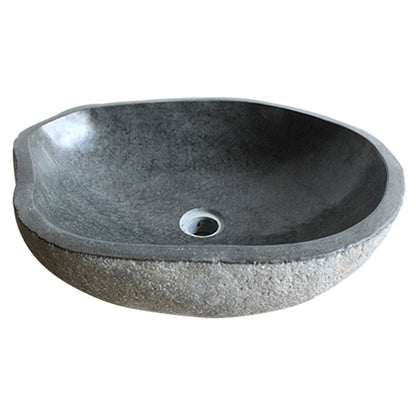 ROCK Riverstone Stone Vessel Bathroom Sink