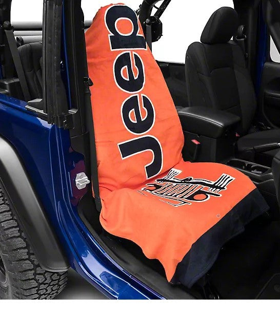 Seat Armour Part Compatible with Jeep - Towel2Go Seat Cover  Blue - 100 % Cotton terry velour