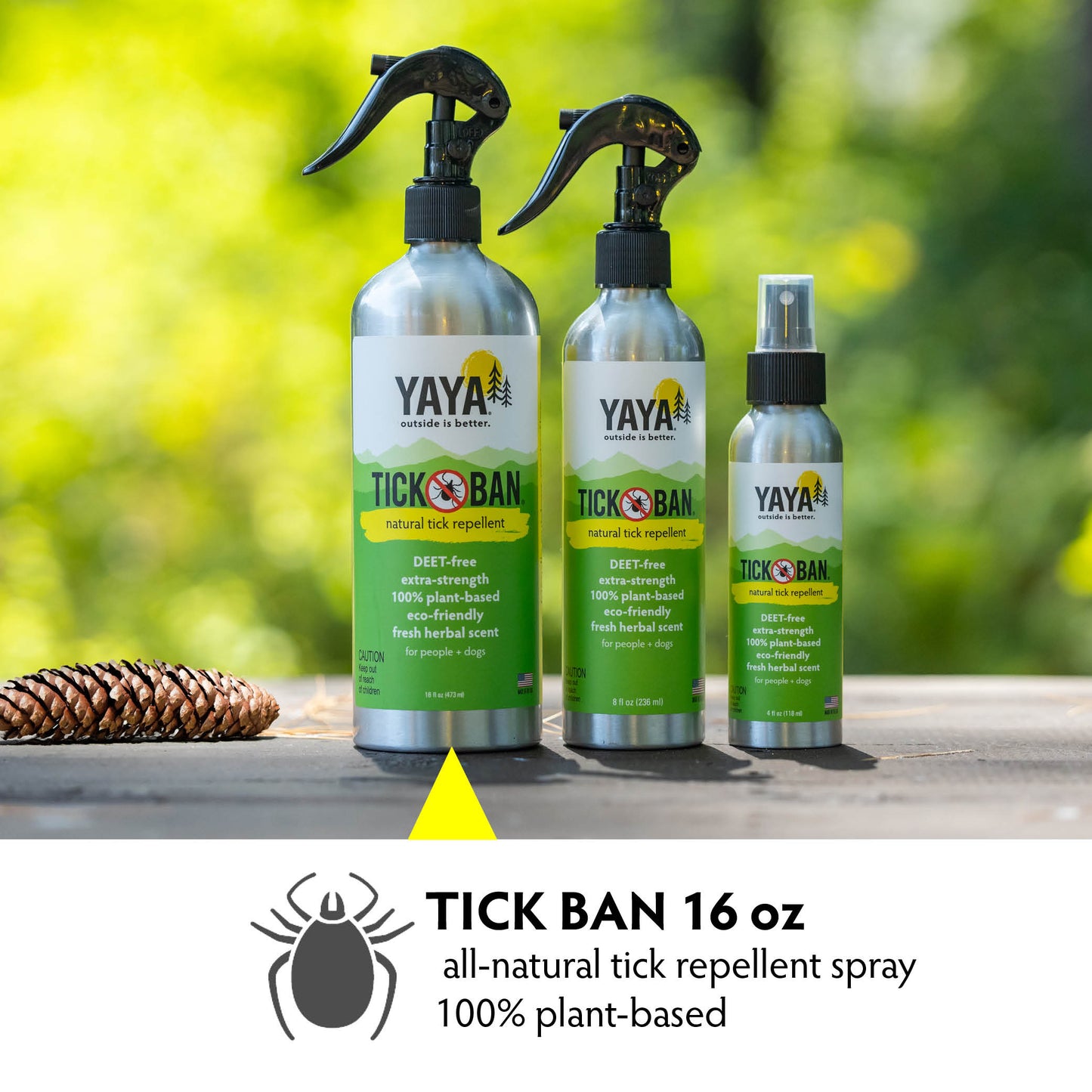 Tick Ban Repellent Spray 16 oz plus Tick Removal Tool