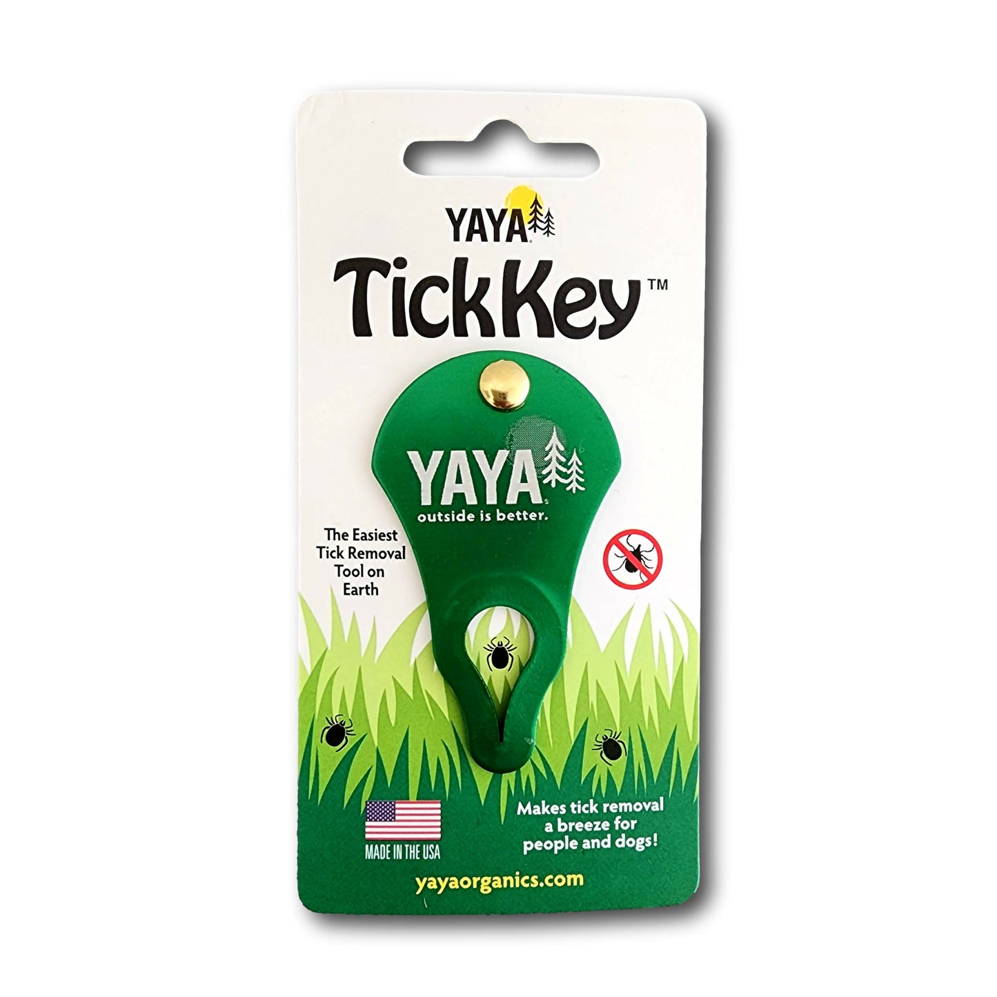 Tick Key with YAYA branded card (White background) - web ready