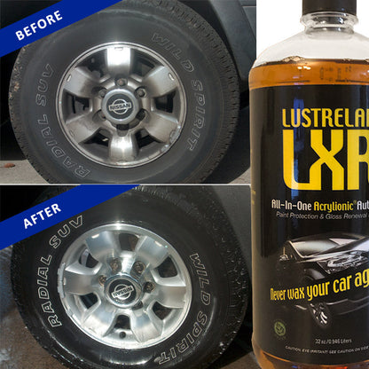 LustreLab LXR All-In-One Acrylionic Auto Car Wash and Wax, Replaces 5 Different Car Care Products and Renews your Vehicles Clear Paint Protective Coating, 1 Quart (32oz)