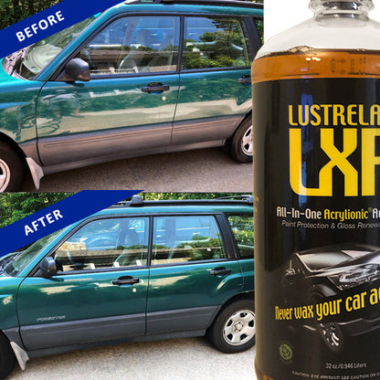 LustreLab LXR All-In-One Acrylionic Auto Car Wash and Wax, Replaces 5 Different Car Care Products and Renews your Vehicles Clear Paint Protective Coating, 1 Quart (32oz)