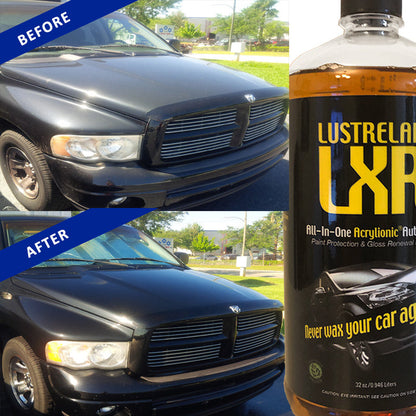 LustreLab LXR All-In-One Acrylionic Auto Car Wash and Wax, Replaces 5 Different Car Care Products and Renews your Vehicles Clear Paint Protective Coating, 1 Quart (32oz)