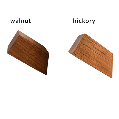 Walnut Wood Wall Hook (Set of 3)