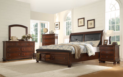 Austin Queen Bed Dark Walnut