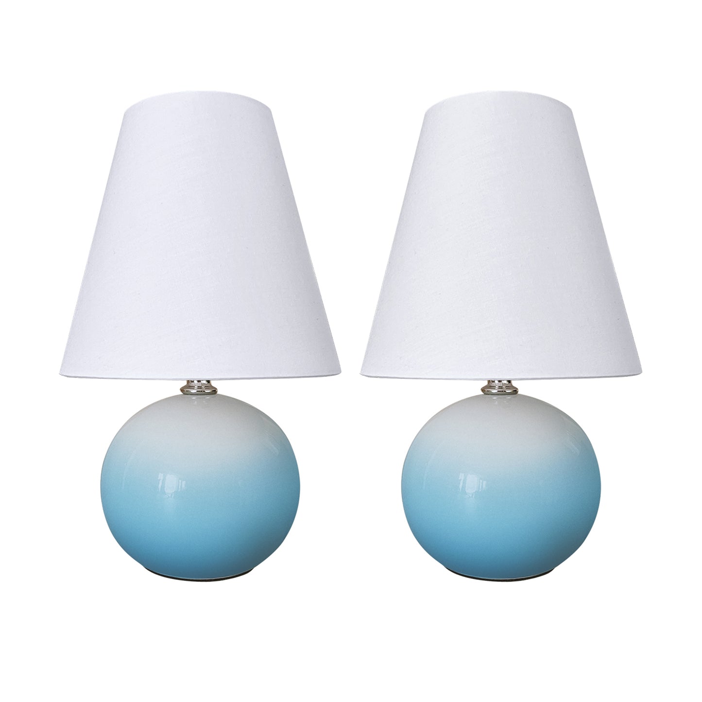 11-inch Gradient Ceramic Table Lamps Set of 2 Bulbs Included