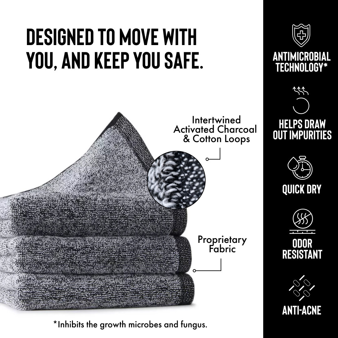 The Charcoal Activated Fitness Towel