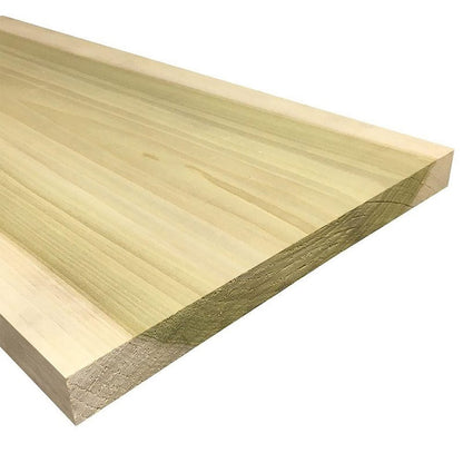 Unfinished Select Poplar Board Smooth on 4 Sides (3 pack)