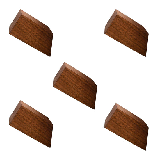 Walnut Wood Wall Hook (Set of 5)