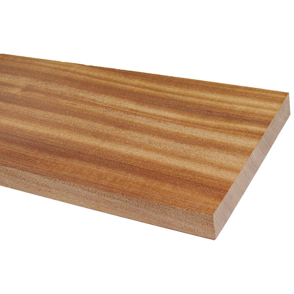 Unfinished Select Sapele Board Smooth on 4 Sides (3 pack)