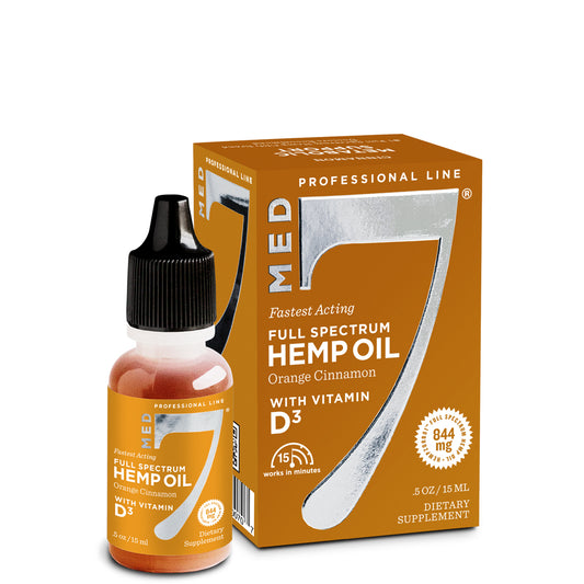 844 mg Med 7 Immune Support with Vitamin D3 844 mg Hempzorb81™ / 7500 IUs Vitamin D3