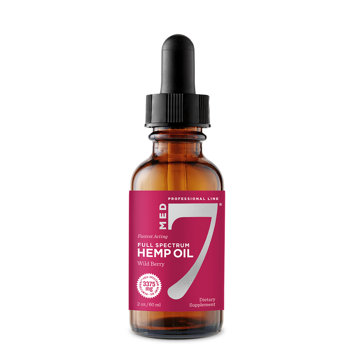 3375 mg Med 7 Hemp CBD Oil 2 oz/60 ml | 3375 mg Hempzorb81™ Full Spectrum Hemp CBD Oil