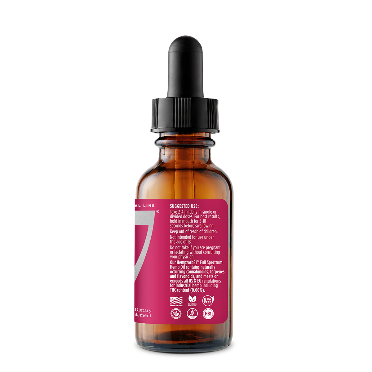 3375 mg Med 7 Hemp CBD Oil 2 oz/60 ml | 3375 mg Hempzorb81™ Full Spectrum Hemp CBD Oil