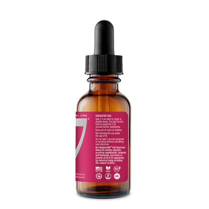 3375 mg Med 7 Hemp CBD Oil 2 oz/60 ml | 3375 mg Hempzorb81™ Full Spectrum Hemp CBD Oil