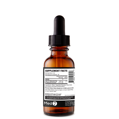 3375 mg Med 7 Hemp CBD Oil 2 oz/60 ml | 3375 mg Hempzorb81™ Full Spectrum Hemp CBD Oil