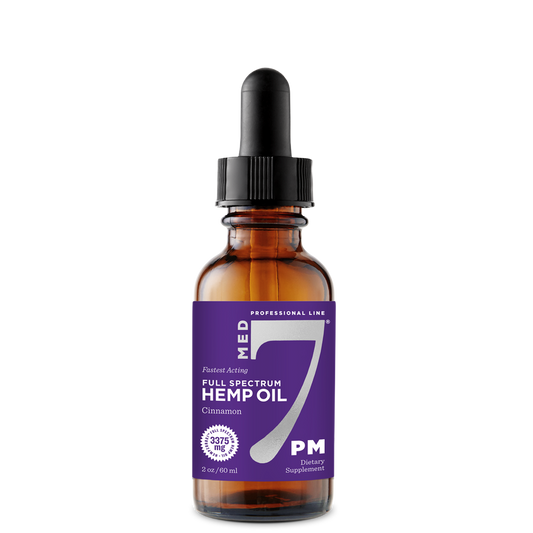 3375 mg Med 7 PM 2 oz/60 ml | 3375 mg Hempzorb81™ Full Spectrum Hemp CBD Oil