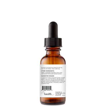 1500 mg Pet 7 Hemp CBD Oil 1 oz/30 ml | 1500 mg Hempzorb81™