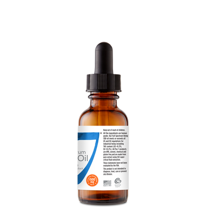 1500 mg Pet 7 Hemp CBD Oil 1 oz/30 ml | 1500 mg Hempzorb81™