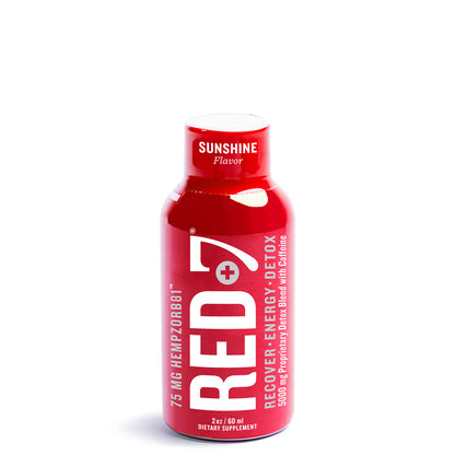 RED 7 CBD Recover+Energy+Detox Shot 2 oz/60 ml | 75 mg Hempzorb81™