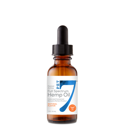 1500 mg Pet 7 Hemp CBD Oil 1 oz/30 ml | 1500 mg Hempzorb81™