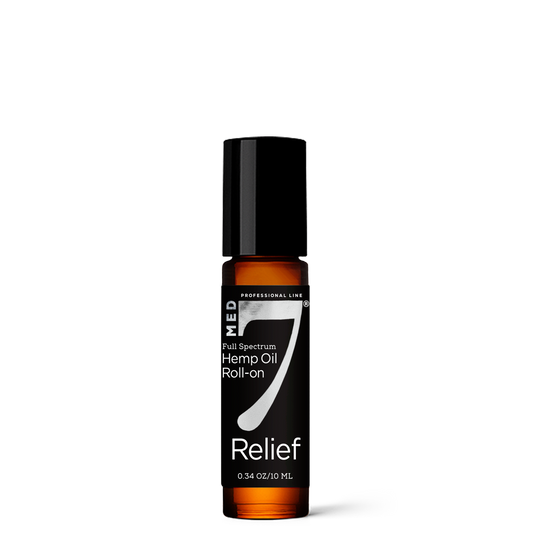 200 mg Med 7 Relief Roll-on .34 fl. oz/10 ml | 200 mg Hempzorb81™ Full Spectrum Hemp CBD Oil