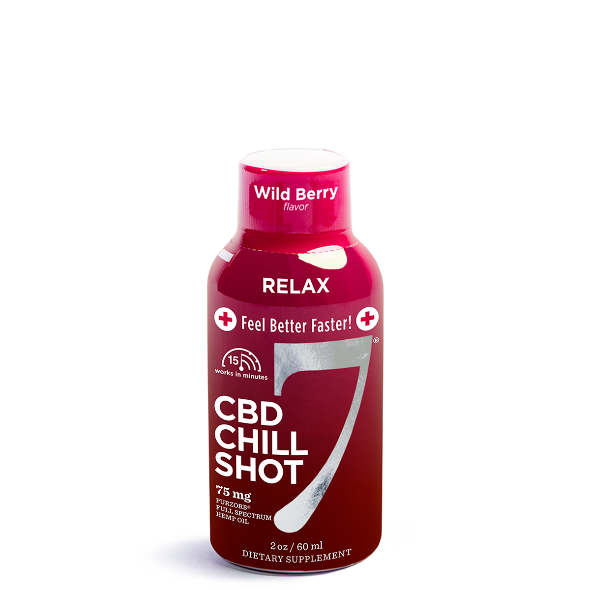 7 CBD Chill Shot 2 oz/60 ml | 75 mg Hempzorb81™