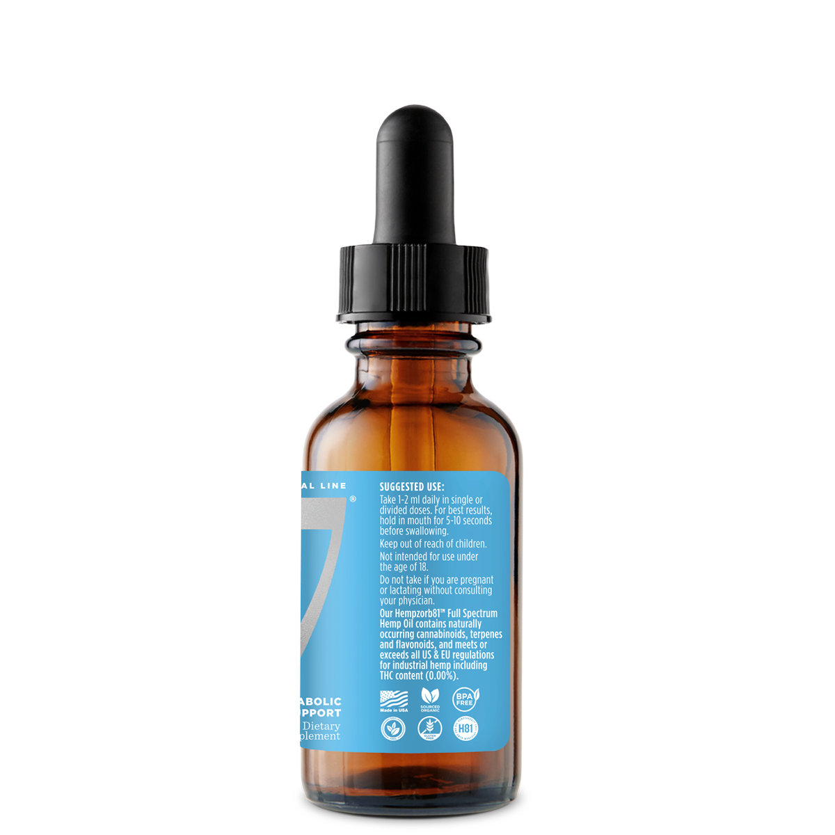 4500 mg Med 7 Maximum Strength 2 oz/60 ml | 4500 mg Hempzorb81™ Full Spectrum Hemp CBD Oil