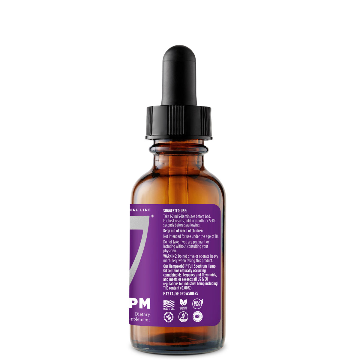 3375 mg Med 7 PM with Melatonin 2 oz/60 ml | 3375 mg Med 7 PM with Melatonin