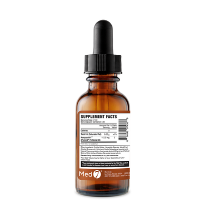 3375 mg Med 7 Hemp CBD Oil 2 oz/60 ml | 3375 mg Hempzorb81™ Full Spectrum Hemp CBD Oil