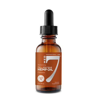 3375 mg Med 7 Hemp CBD Oil 2 oz/60 ml | 3375 mg Hempzorb81™ Full Spectrum Hemp CBD Oil