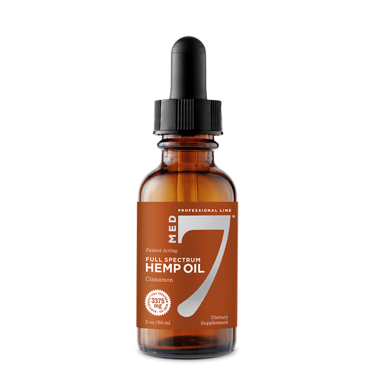 3375 mg Med 7 Hemp CBD Oil 2 oz/60 ml | 3375 mg Hempzorb81™ Full Spectrum Hemp CBD Oil