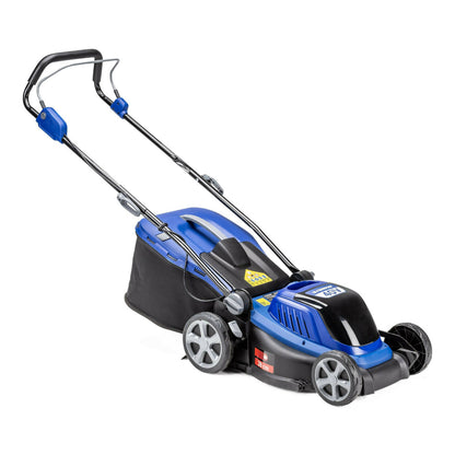 Wild Badger Power Cordless 20 Volt 16-inch Lawn Mower, Includes (2) 4.0 Ah Batteries and (2) Fast Chargers